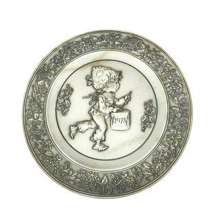 The Legend Of The Little Drummer Boy 1978 Vintage Fine Pewter Plate U.S.A Made
